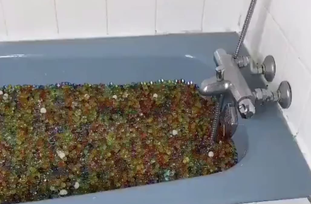 Orbeez in clearance sink drain